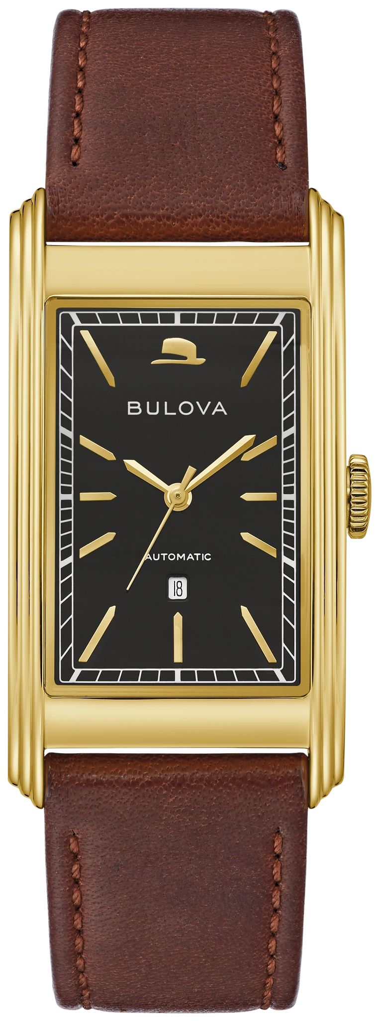 Black Dial Leather Strap Chairman of the Board 97B224 | Bulova
